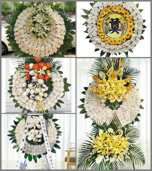 四川成都金堂县金龙镇良园村花圈速递